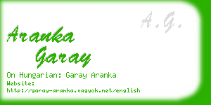 aranka garay business card